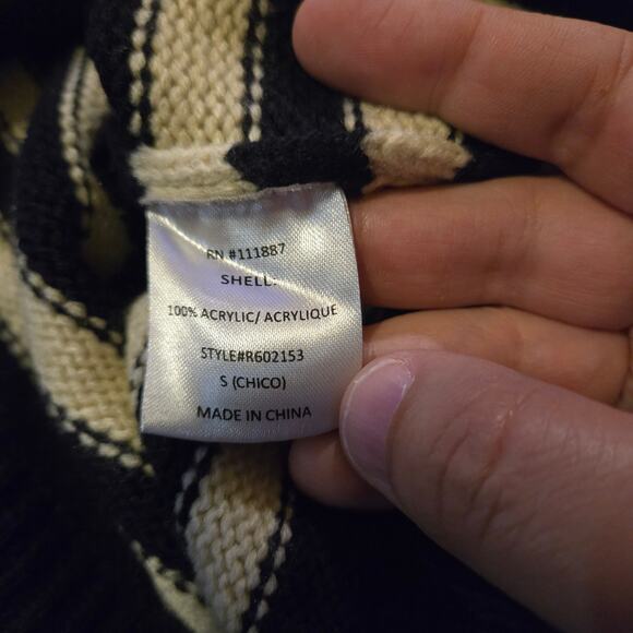 Rokoko Navy Striped Hem Sweater Dress Size Small - Picture 5 of 8